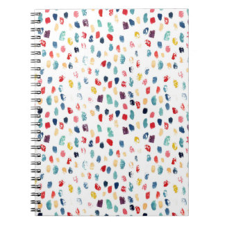 Colourful Brush Strokes: Watercolor Seamless. Notebook