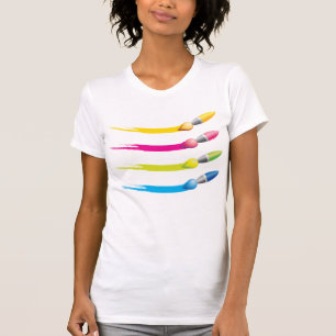 Colourful Brushes Womens T-Shirt