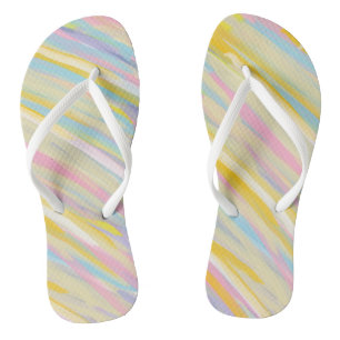 Colourful Brushstroke Thongs