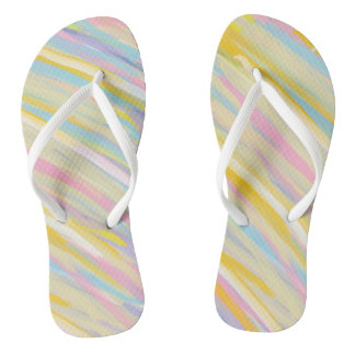 Colourful Brushstroke Thongs