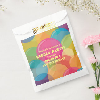 Colourful Bubble Birthday Party Favour Bag