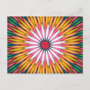 Colourful Bubble Gum Digital Art Postcard