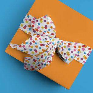 Colourful Bubble Gum Pattern Satin Ribbon