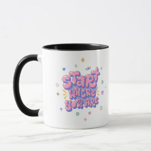 Colourful Bubble Letter Quote Classic Mug, 11 oz Mug
