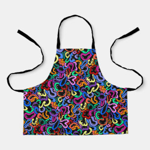 Colourful Bubble Pattern Apron