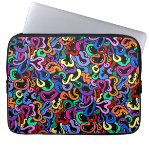 Colourful Bubble Pattern Laptop Sleeve