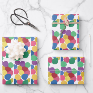 Colourful Bubblegum Gumballs Wrapping Paper Sheet