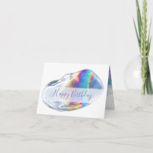 Colourful bubbles birthday party invitation