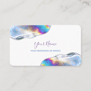 Colourful bubbles birthday planner and party busin business card