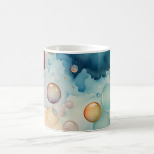 Colourful Bubbles Watercolor Art Coffee Mug
