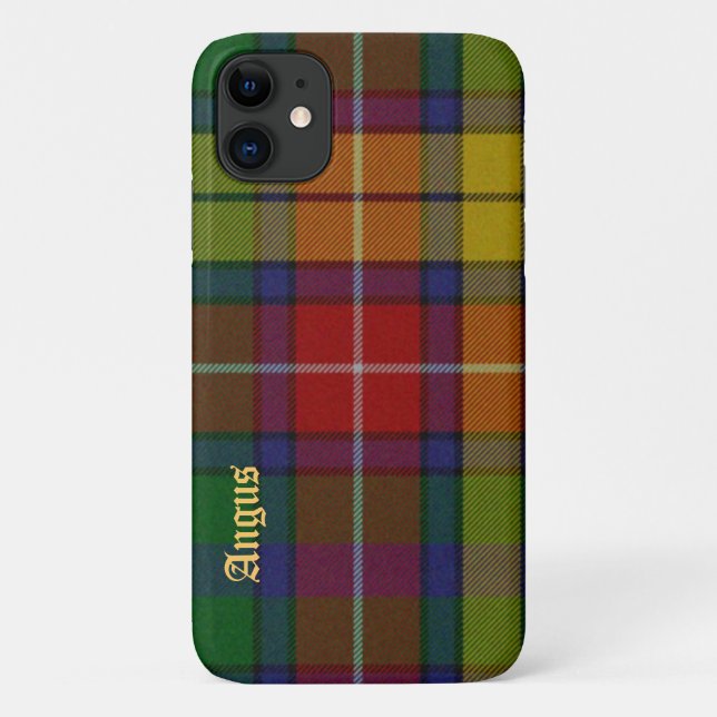 Colourful Buchanan Tartan Plaid iPhone 11 case (Back)