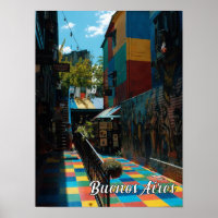 Colourful Buenos Aires Argentina Travel Photograph
