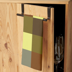 Colourful Buffalo Check Plaid Chequered Pattern Tea Towel