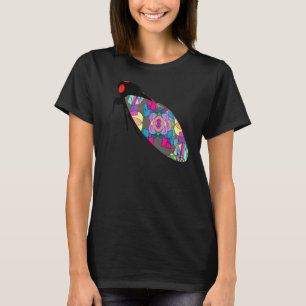 Colourful Bug Cicada Beautiful Entomology Kids Men T-Shirt