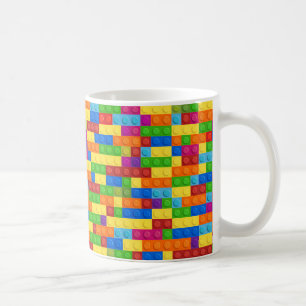 Colourful Building Block Pattern Coffee Mug