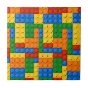 Colourful Building Blocks Ceramic Tile