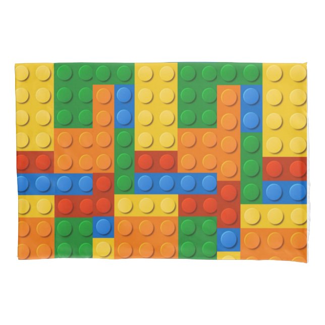 Colourful Building Blocks Pillowcase (Front)