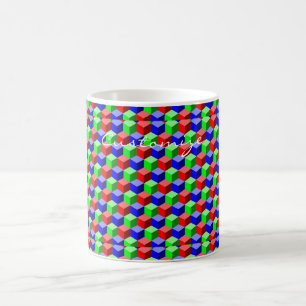 Colourful Building Blocks Thunder_Cove 3-D Coffee Mug