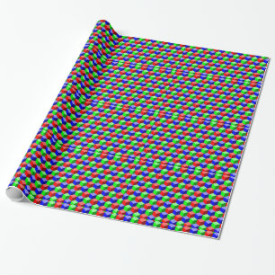 Colourful Building Blocks Thunder_Cove 3-D Wrapping Paper