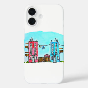 Colourful Buildings iPhone 16 Case