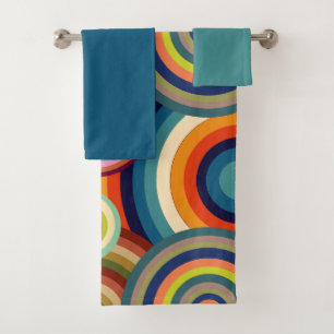 Colourful Bullseyes Bath Towel Set