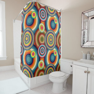 Colourful Bullseyes Shower Curtain