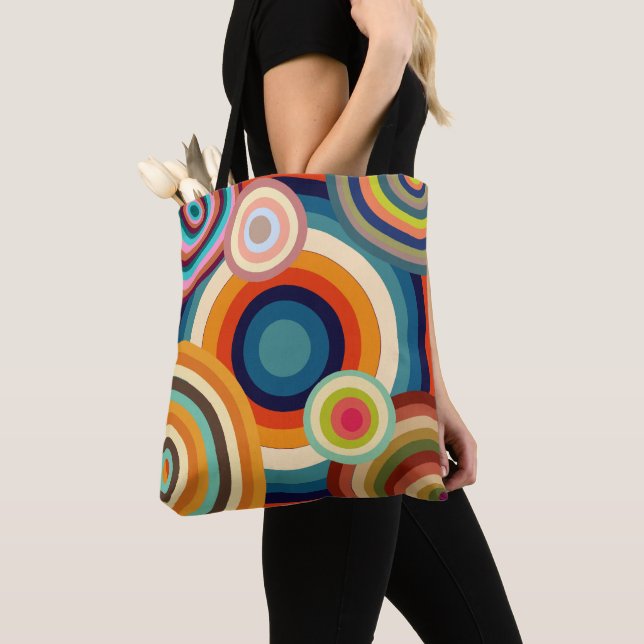 Colourful Bullseyes  Tote Bag (Close Up)