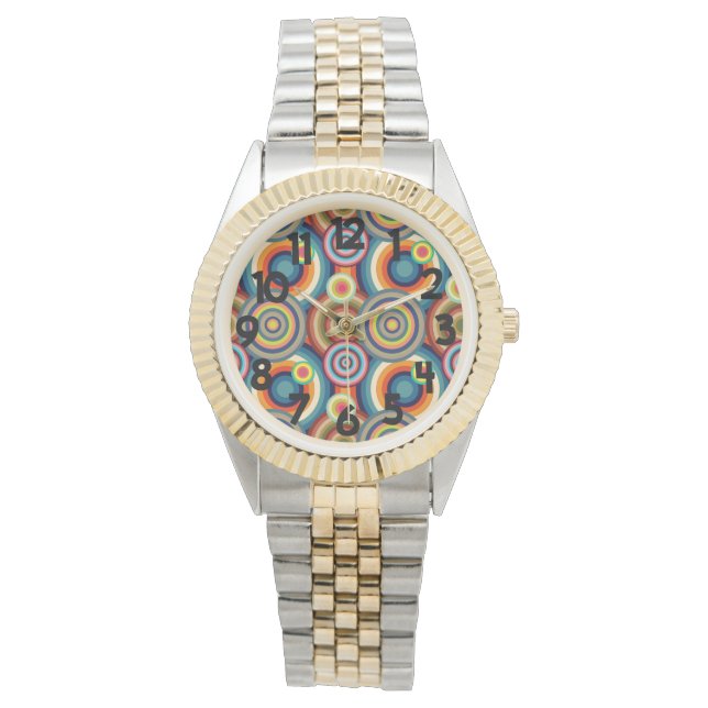 Colourful Bullseyes  Watch (Front)