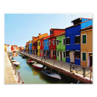 Colourful Burano Homes Photo Print
