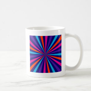 Colourful Burst Spinning Wheel Design Coffee Mug