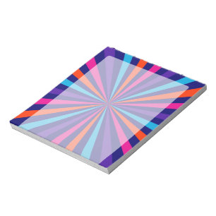 Colourful Burst Spinning Wheel Design Notepad