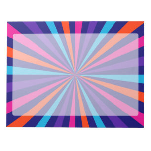 Colourful Burst Spinning Wheel Design Notepad