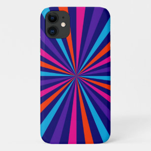 Colourful Burst Spinning Wheel Graphic iPhone Case
