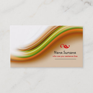 colourful business card