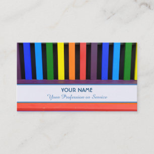 Colourful business card for you and your service!