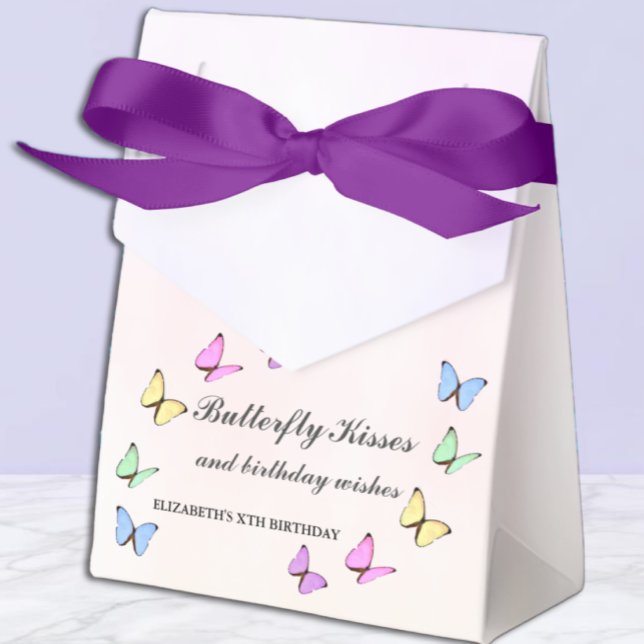 Colourful Butterflies Birthday Favour Box (Creator Uploaded)