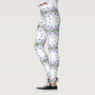 Colourful Butterflies Flying in Nature - Spring Jo Leggings