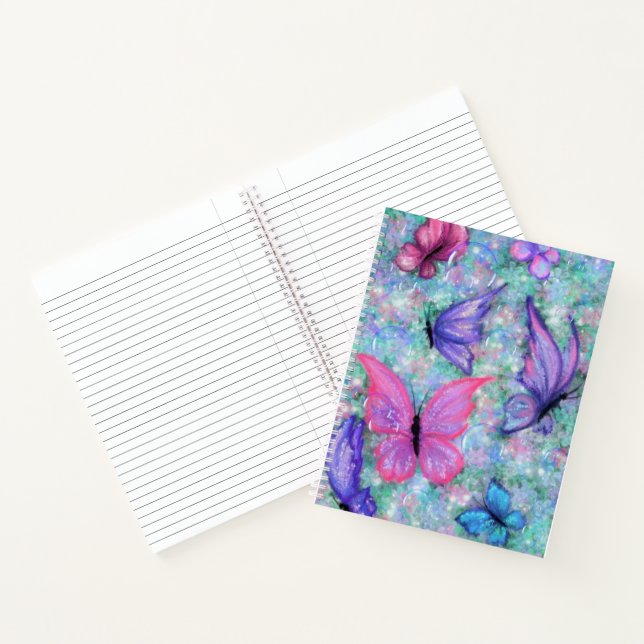 Colourful Butterflies Flying - Joy Notebook (Inside)