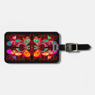 Colourful Butterflies Luggage Tag