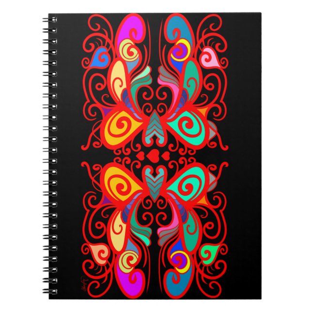 Colourful Butterflies Notebook (Front)