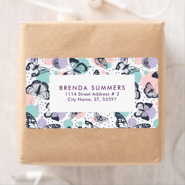 Colourful Butterflies Pattern (Insitu)