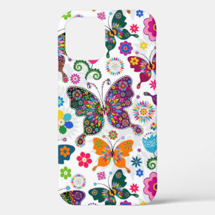 Colourful Butterflies Pattern iPhone 12 Pro Case