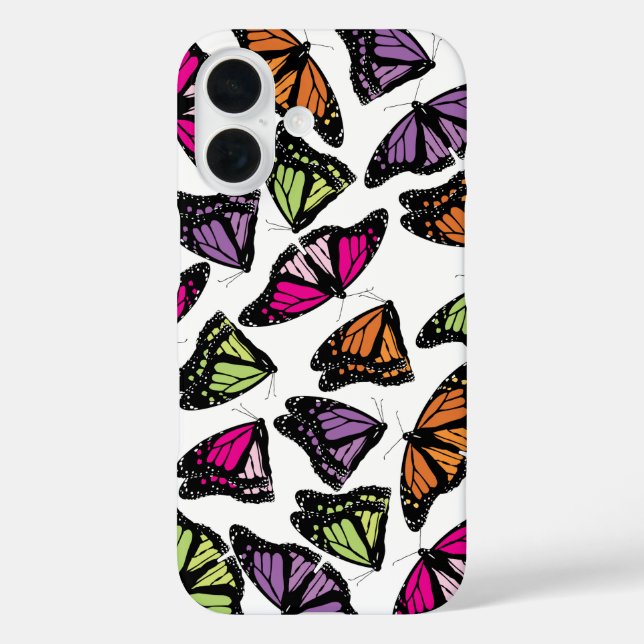 Colourful Butterflies Pattern Case-Mate iPhone Case (Back)