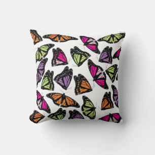 Colourful Butterflies Pattern Cushion