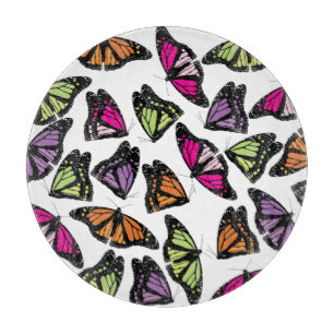 Colourful Butterflies Pattern Cutting Board