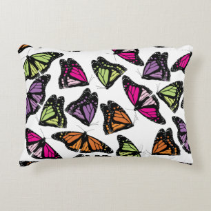 Colourful Butterflies Pattern Decorative Cushion