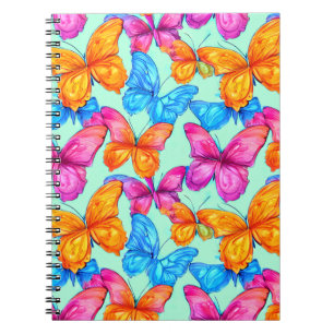 Colourful Butterflies Pattern Notebook