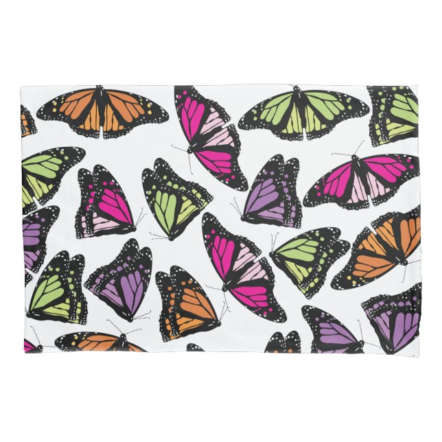 Colourful Butterflies Pattern Pillowcase (Front)