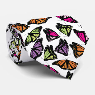 Colourful Butterflies Pattern Tie