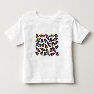 Colourful Butterflies Pattern Toddler T-Shirt